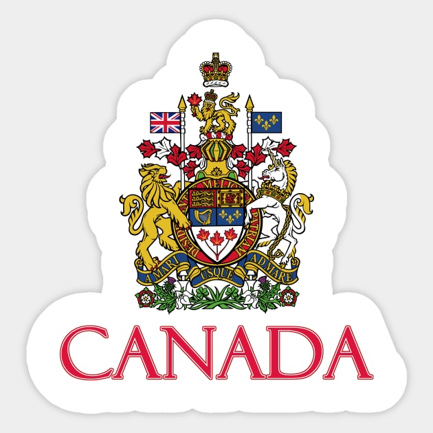 Canada - Coat of Arms Design Sticker by Naves